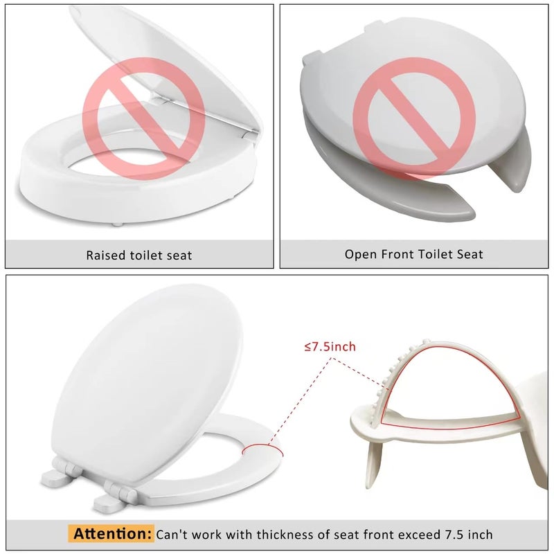 Doytn Universal Pee Deflector for Toilet Seat with Toilet lid Lifter, Toilet Splash Guard Prevents Kids and Adult from Peeing Splash. - Image 2